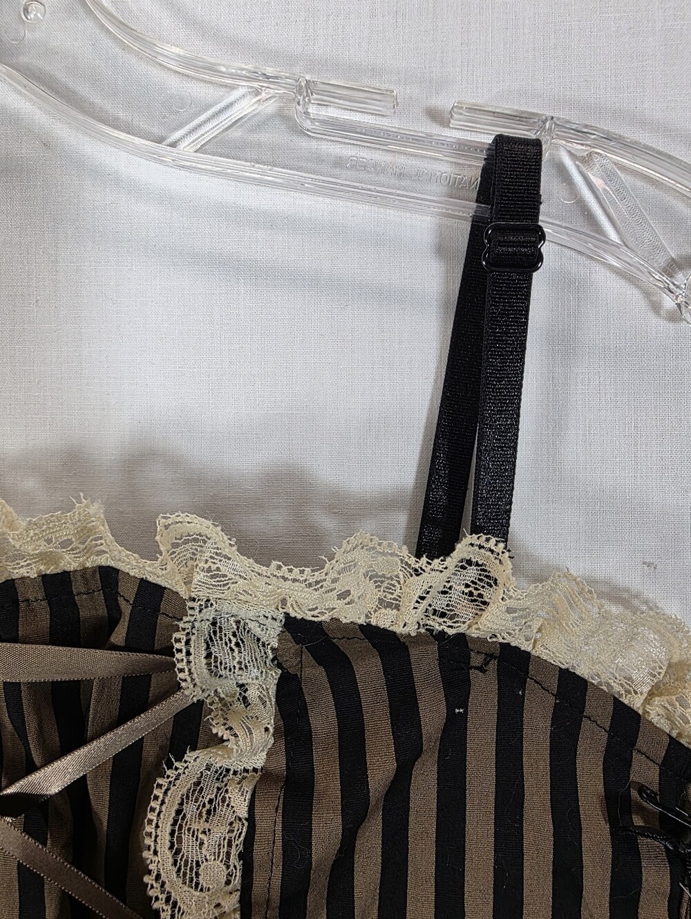 NWT Spin Doctor Steampunk Stripe Bustier Skirt Set S - Picture 3 of 16